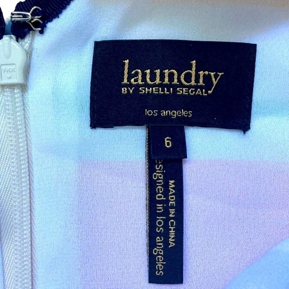 Laundry by Shelli Segal bold multi color stripe fitted shift dress - Picture 8 of 10